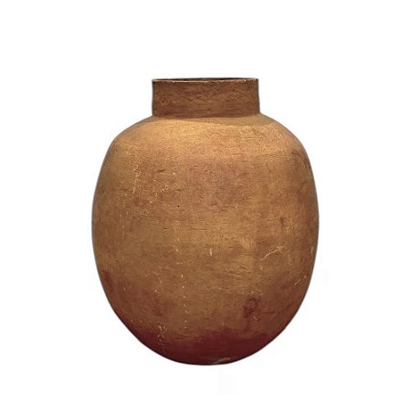 VASO DE BARRO ANTIGO MORINGA CLARA BAHIA D58CM X A63CM
