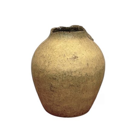 VASO DE BARRO ANTIGO MORINGA OFF WHITE BAHIA D46CM X A45CM