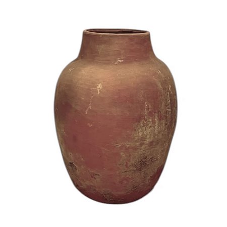 VASO DE BARRO ANTIGO MORINGA MESCLA AVERMELHADA BAHIA D39CM X A51CM