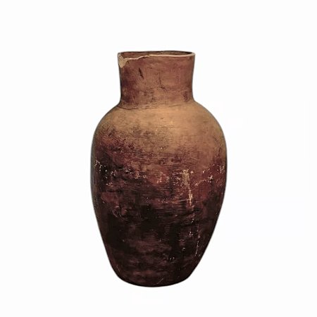 VASO DE BARRO ANTIGO MORINGA ESCURA BAHIA D36CM X A55CM
