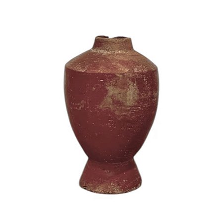 VASO DE BARRO ANTIGO MORINGA AVERMELHADA BAHIA D33CM X A50CM