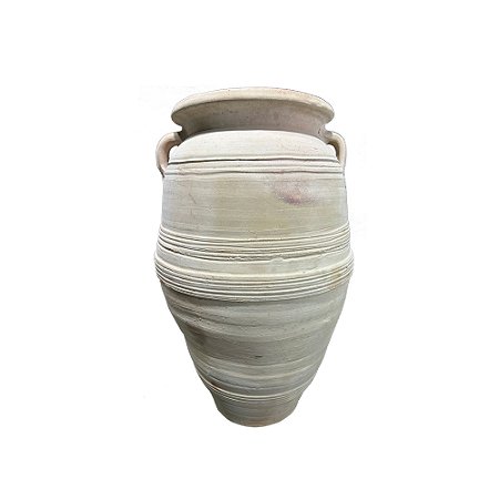 VASO MARROQUINO EM CERAMICA AREIA E ROSA