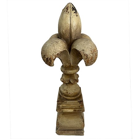 PECA DECORATIVA EM RESINA ESTATUETA MARROM 25X25X66CM
