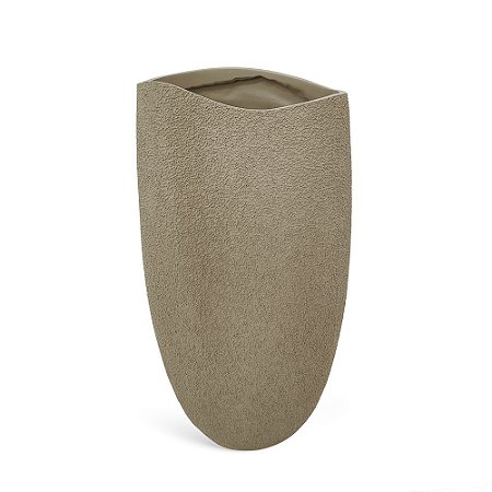 VASO DECORATIVO EM RESINA BEGE