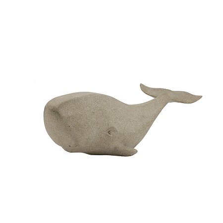 BALEIA DECORATIVA EM RESINA AREIA