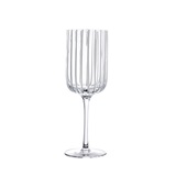 CONJ DE TACAS TRANSPARENTE COM RISCOS BRANCOS - 6 PCS