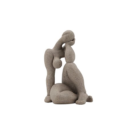 PECA DECORTAIVA MULHER EM RESINA AREIA
