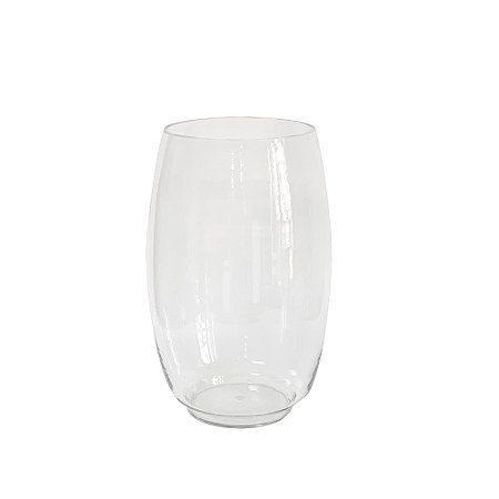 VASO DECORATIVO EM VIDRO TRANSPARENTE