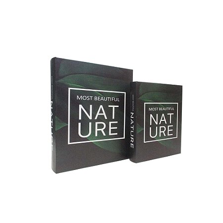 CJ DE LIVROS CAIXA NATURE VERDE 2PCS