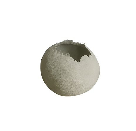 VASO DECORATIVO EM CERAMICA BRANCO