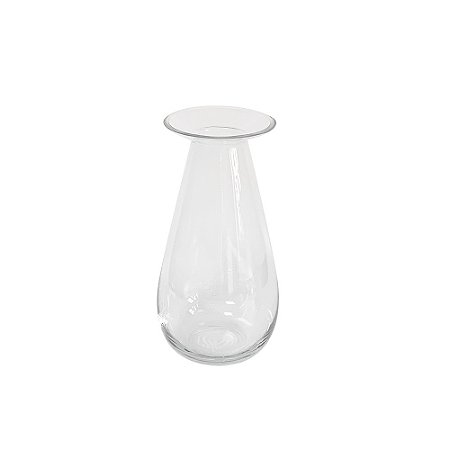 VASO DECORATIVO EM VIDRO TRANSPARENTE