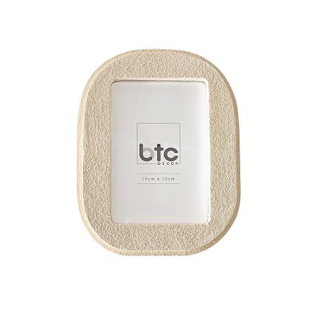 PORTA RETRATO EM MADEIRA COM TEXTURA BRANCO PARA FOTO 10X15CM