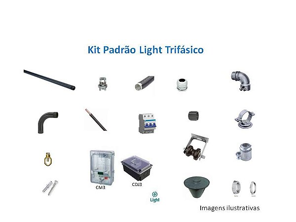Aumento de Carga Entrada de Energia Elétrica Padrão Light