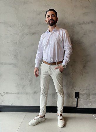 Camisa Manga Longa Comfort Branca
