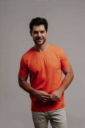 Camiseta Básica Gola Redonda Mandarim