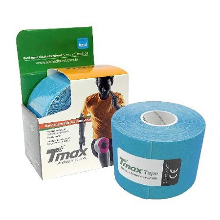 Bandagem Elástica Adesiva Azul 5m x 5cm TMAX