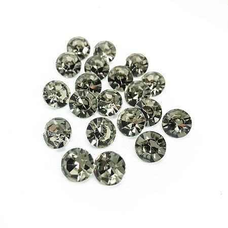 Strass redondo 10mm black diamond c/10
