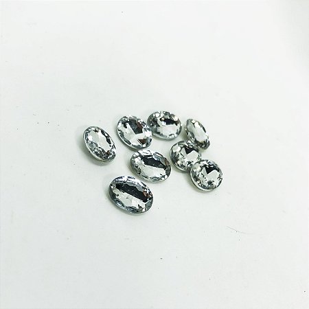 Oval 8x10 cristal c/10