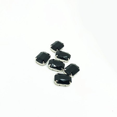 Octogonal engrampado10x14 preto c/6