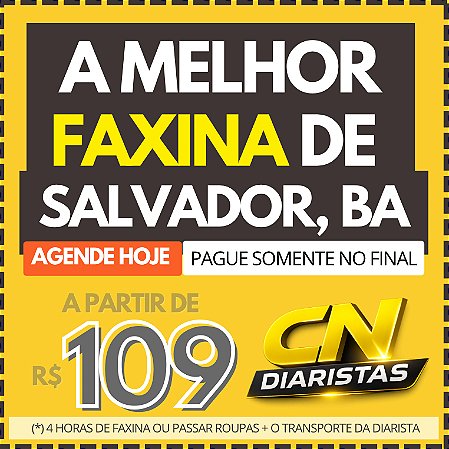 A Melhor Faxina de SALVADOR a partir de R$109