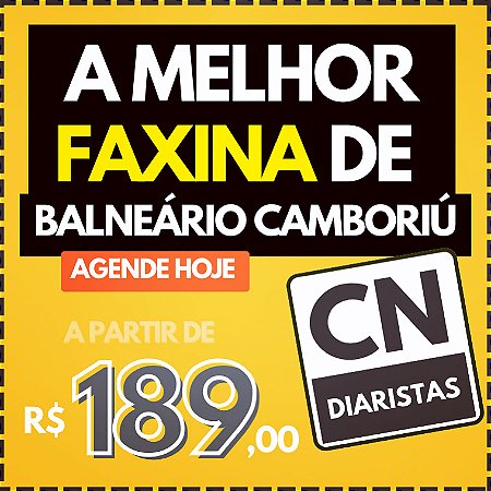 A Melhor Faxina de Balneário Camboriú a partir de R$189