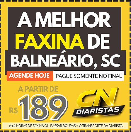 A Melhor Faxina de BALNEÁRIO CAMBORIÚ a partir de R$189