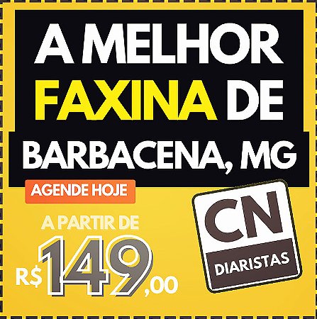 Diaristas em BARBACENA, MG a partir de R$149