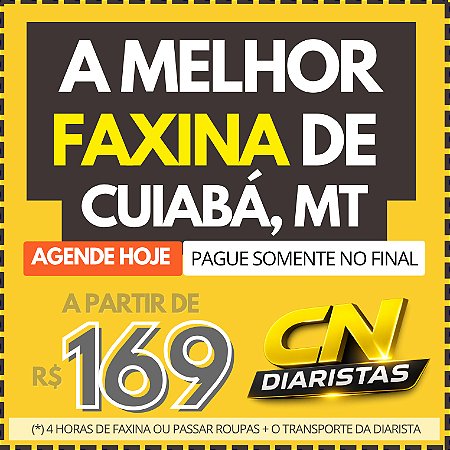 A melhor faxina de CUIABÁ a partir de R$169