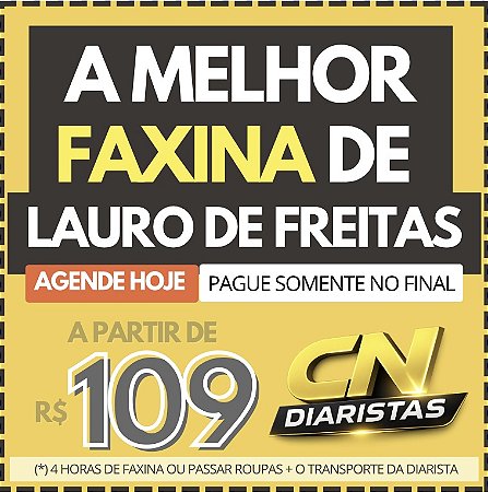 A Melhor Faxina de LAURO DE FREITAS a partir de R$109