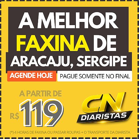 A Melhor Faxina de ARACAJU a partir de R$119
