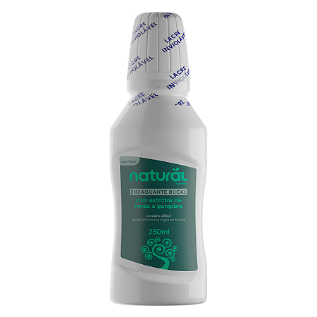 Enxaguante bucal Natural com extrato de limão e gengibre 250mL