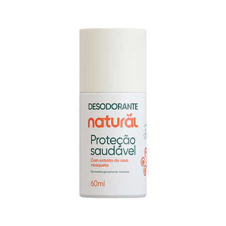 Desodorante Roll-on Natural C/ Extratos de Rosa Mosqueta 60ml