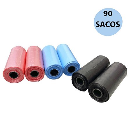 Kit 6 Rolos Refil Cata Caca Pet Cães e Gatos