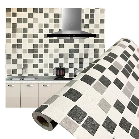 Papel de Parede Adesivo Madeira 3D Pastilhas 10 Metros