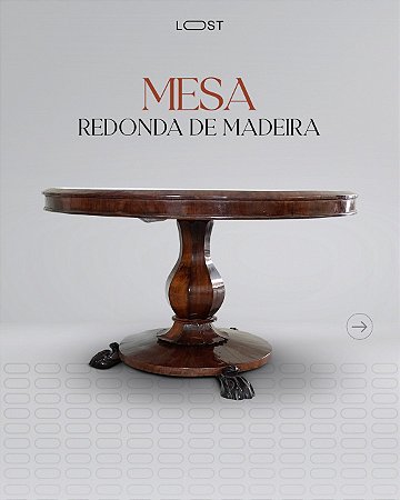 Mesa de madeira, Design Antigo