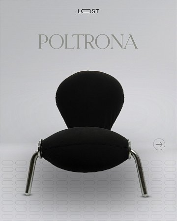 Poltrona Embryo preto