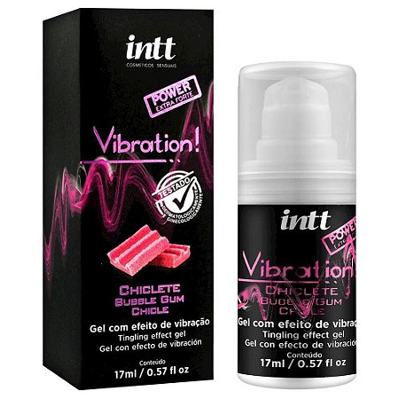 Gel Excitante Vibration Funcional 17g Sabor Chiclete