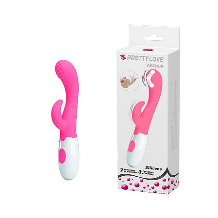 Vibrador Estimulador de Ponto G e Clitóris Arthur 7 Velocidades- Rosa
