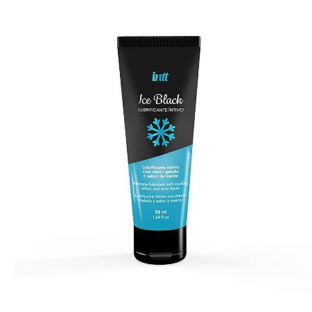 Ice Black Lubrificante a Base de Água Sabor Menta 50ml Intt