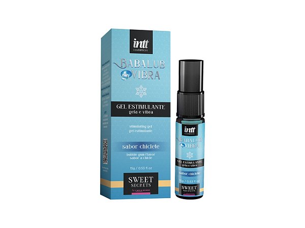 Excitante Vibratório de Chiclete Babalub Vibra by Carla Geane 15g - Intt - Gela