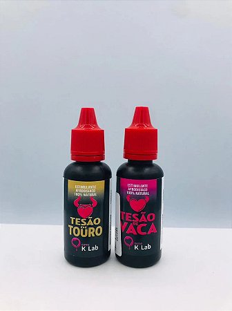 Tesão de Touro - Vaca - Gotas Estimulante 20Ml - Estimulante Afrodisíaco Natural