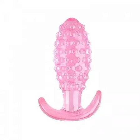 Plug Anal em Silicone / Com Textura de Bolinha - 9,0x3,0cm