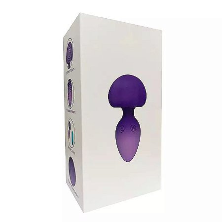Plug Anal com Vibro - Formato de Cogumelo / com Controle Remoto