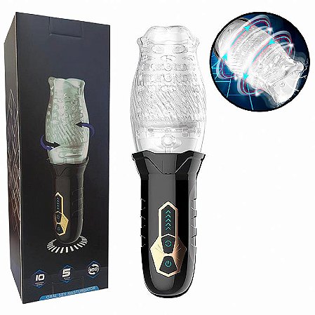 Masturbador Lanterna Para Glande - Recarregável / com Rotação