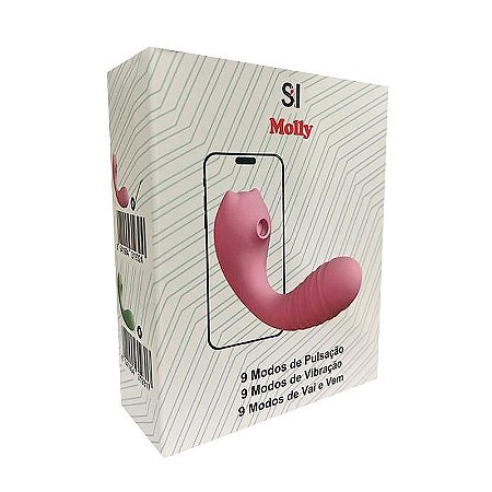 Vibrador de Ponto G c/ Vai e Vem - Clitóris com Pulsação - Molly - À Longa distância - APP