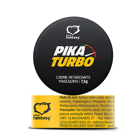 Pika Turbo Creme Retardante Masculino 7,5G