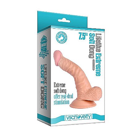 Prótese Pênis Realístico - Extreme com Ventosa - 19,0 X 3,0 cm