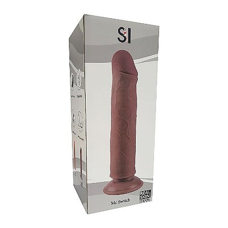 Prótese Pênis Realístico com ventosa Removível - Dupla Camada - Vértebra 17,00X 4,2cm