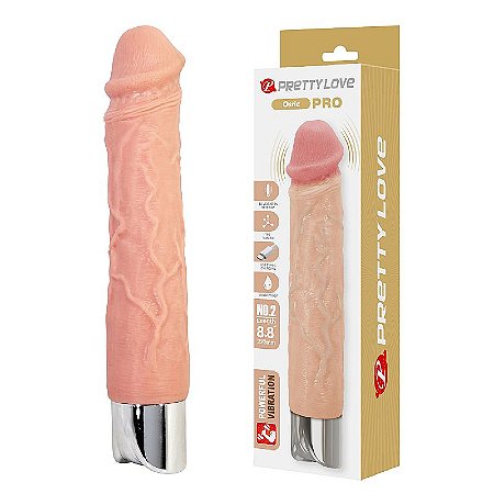 Prótese Pênis Realístico com Vibrador - Osric Pro - 22,3 x 4,0 cm