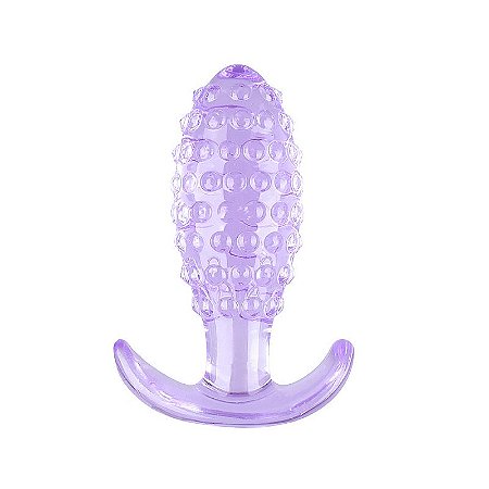 Plug Anal em Silicone GG - Com Textura de Bolinha